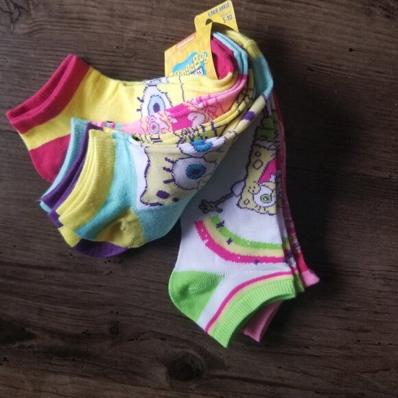 SpongeBob Squarepants 6 pair sock set - Picture 5 of 10